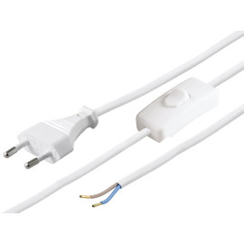 Kabel EURO s prekidačem 2,5m; bijeli