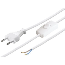 Kabel EURO s prekidačem 2,5m; bijeli