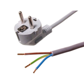 Kabel ŠUKO 3x0,75mm2 1,5m sivi; Wagner
