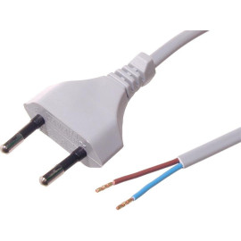 Kabel EURO 2x0,75mm2 2m sivi; Wagner