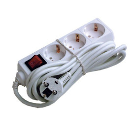 Produžni kabel 3xŠUKO+prek. 3m bijeli 3x1,5mm2