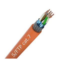 Kabel SFTP Cat7 4x2 AWG23 UC900, Draka, narančast