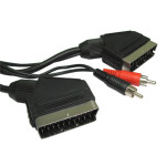 Kabel SCART / SCART + činčx2; 1,5m