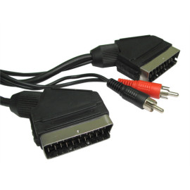Kabel SCART / SCART + činčx2; 1,5m