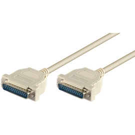 Kabel RS232 DB25 muški / DB25 muški; 10m