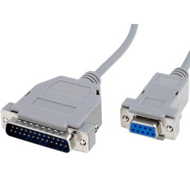 Kabel serijski DB25 muški / DB9 ženski; 2m