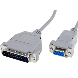 Kabel serijski DB25 muški / DB9 ženski; 2m