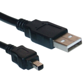 Kabel USB 2.0 A muški / Mini-B 4pin; 1m