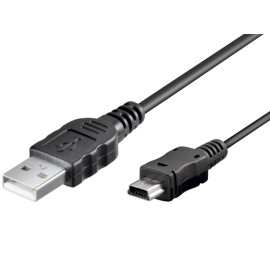 Kabel USB 2.0 A muški / Mini-B 5pin; 1m