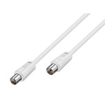 Kabel koaks ravni 2,5m bijeli
