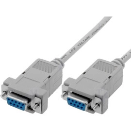 Kabel NULL-MODEM ženski / ženski; 1,8m