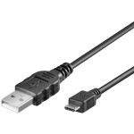 Kabel USB 2.0 A muški / Micro-B muški; 1m