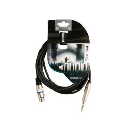 Kabel XLR 3pin ženski / 6,35 mono muški; 3m; profi