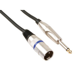 Kabel XLR 3pin muški / 6,35 mono muški; 6m; profi