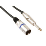 Kabel XLR 3pin muški / 6,35 mono muški; 3m; profi