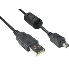Kabel USB 2.0 A muški / Mini 8pin; 1,8m; OLYMPUS