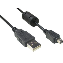 Kabel USB 2.0 A muški / Mini 8pin; 1,8m; OLYMPUS
