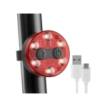 Svjetiljka LED za bicikl stražnja USB punjiva ACCU