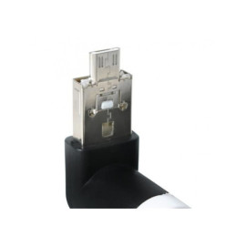 Ventilator prijenosni USB/microUSB 5V crni kutni