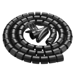 PVC spiralni bužir 25mm, crni, 5m; Ugreen LP121