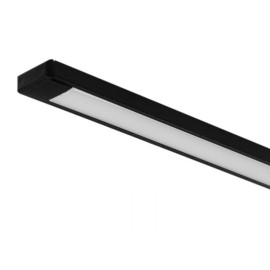 Aluminijski profil nadgradni 16.1x6.05mm crni 2m 