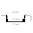 Aluminijski profil ugradbeni 17,2x7mm; crni 2m