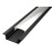 Aluminijski profil ugradbeni 17,2x7mm; crni 2m