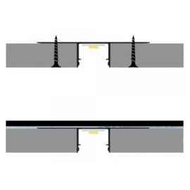 Aluminijski profil ugradbeni 13.1x17,2mm; sivi 2m