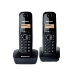 Telefon Panasonic KX-TG1612FXH crni (twin)