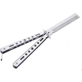 Češalj rasklopni 22cm leptir / butterfly; srebrni