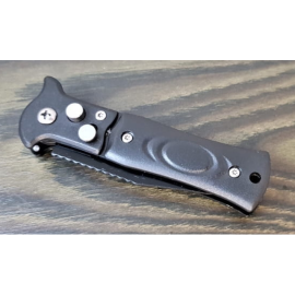Nož skakavac Tiger; 15cm crni