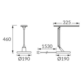 Svjetiljka stolna LED 7,5W 2700-6500K; Ramzes; sre