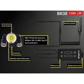 Svjetiljka Klarus BK30; 1280lm