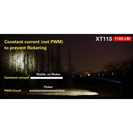 Svjetiljka Klarus XT11S; ACCU, 1100lm, 330m, IPX8