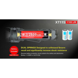 Svjetiljka Klarus XT11S; ACCU, 1100lm, 330m, IPX8