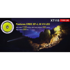 Svjetiljka Klarus XT11S; ACCU, 1100lm, 330m, IPX8