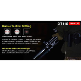 Svjetiljka Klarus XT11S; ACCU, 1100lm, 330m, IPX8