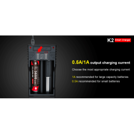 Punjač Litij-ion Ni-MH baterija K2 Klarus; USB