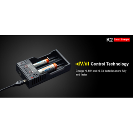 Punjač Litij-ion Ni-MH baterija K2 Klarus; USB