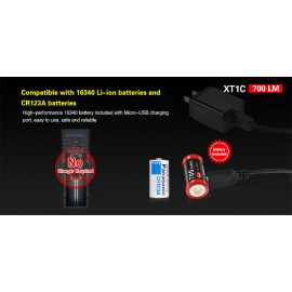 Svjetiljka Klarus XT1C; ACCU; 1000lm; 178m, IPX8