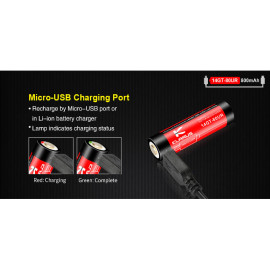 Baterija litij-ion 14500 AA 3,7V 800mAh Klarus USB