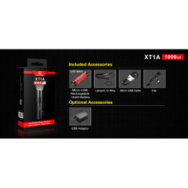 Svjetiljka Klarus XT1A; ACCU, 1000lm, 182m, IPX8