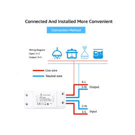 WiFi pametni prekidač WOOX 240VAC 10A WooxHome app