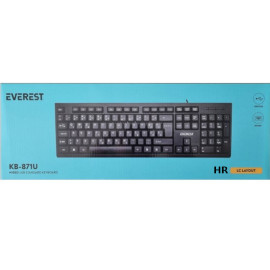Tipkovnica USB Everest KB-871U; crna