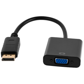 Kabel DisplayPort muški na VGA ženski 0,15m