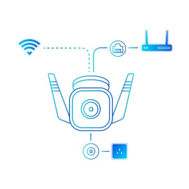 IP kamera WLAN TP-Link C310 3MP 1296p vanjska IP66