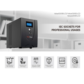 UPS 2200VA/1320W 2200EILCD CyberPower line-int