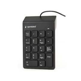Tipkovnica numerička USB Gembird; crna; 1,45m 