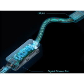 Adapter ethernet USB3.0 A muški na RJ45 1Gb UE306
