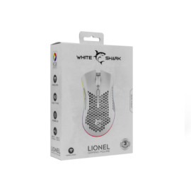 Miš bežični optički LIONEL - bijeli White Shark